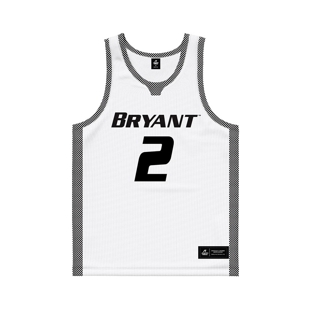 Bryant - NCAA Men's Basketball : Khalil Williams - White Basketball Jersey