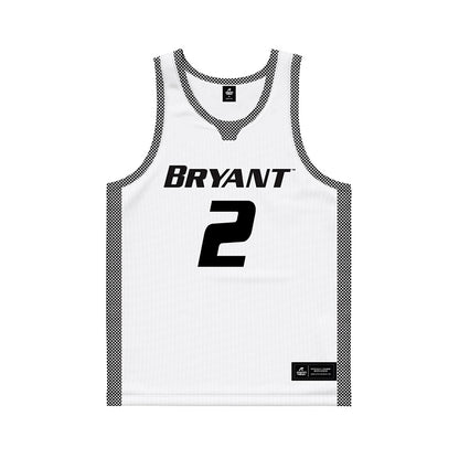 Bryant - NCAA Men's Basketball : Khalil Williams - White Basketball Jersey