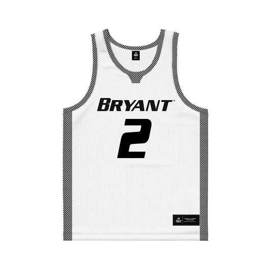 Bryant - NCAA Men's Basketball : Khalil Williams - White Basketball Jersey