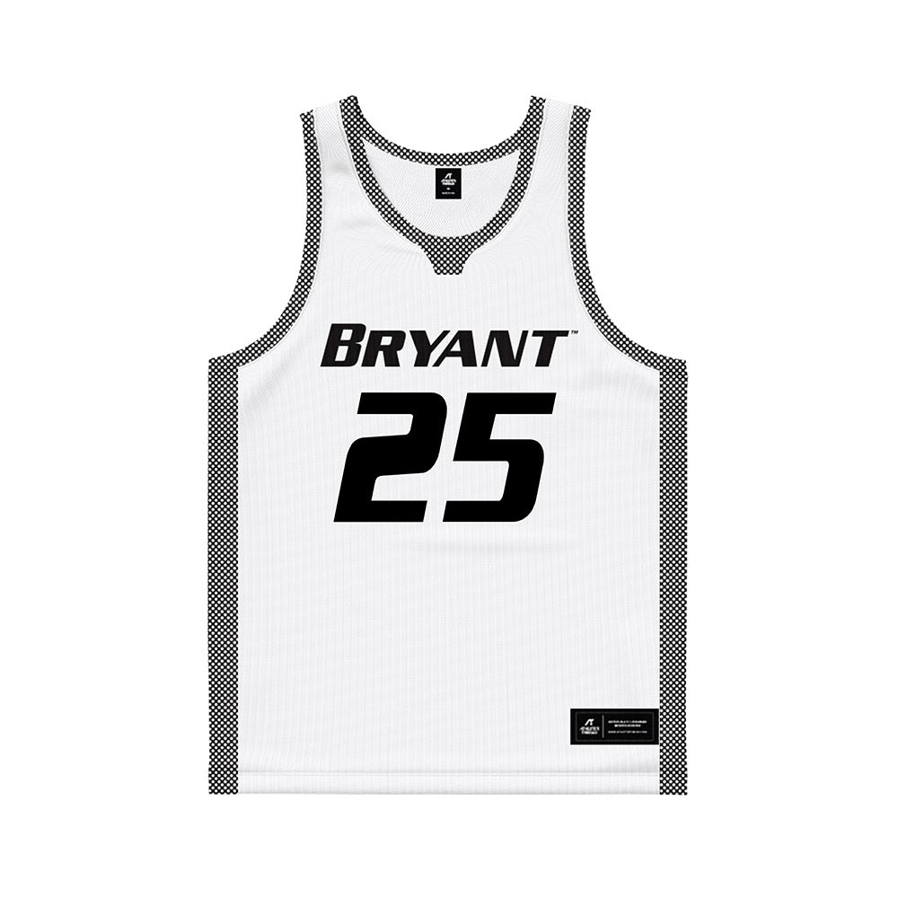 Bryant - NCAA Men's Basketball : Reed Woerner Reed Woerner - White Basketball Jersey-0