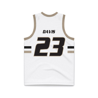 Bryant - NCAA Women's Basketball : Giselle Davis - White Basketball Jersey-1
