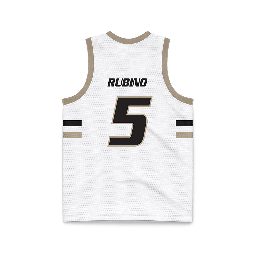 Bryant - NCAA Women's Basketball : Mimi Rubino - White Basketball Jersey-1