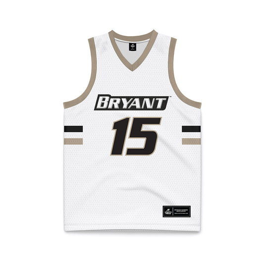 Bryant - NCAA Women's Basketball : Azanah Campbell - White Basketball Jersey-0