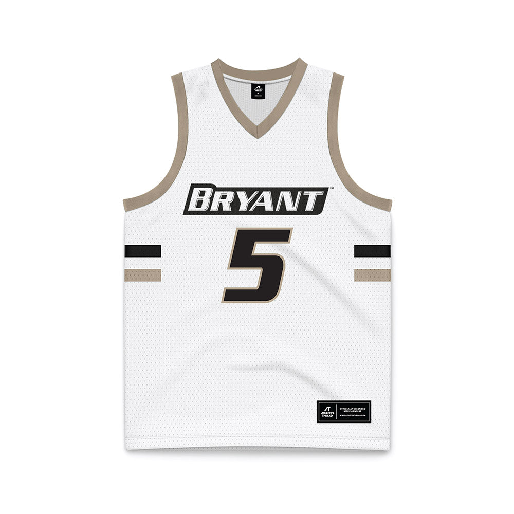 Bryant - NCAA Women's Basketball : Mimi Rubino - White Basketball Jersey-0