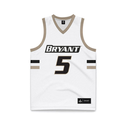 Bryant - NCAA Women's Basketball : Mimi Rubino - White Basketball Jersey-0