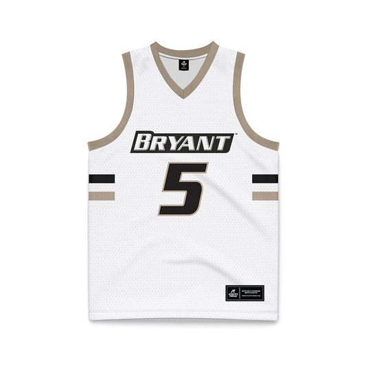 Bryant - NCAA Women's Basketball : Mimi Rubino - White Basketball Jersey-0
