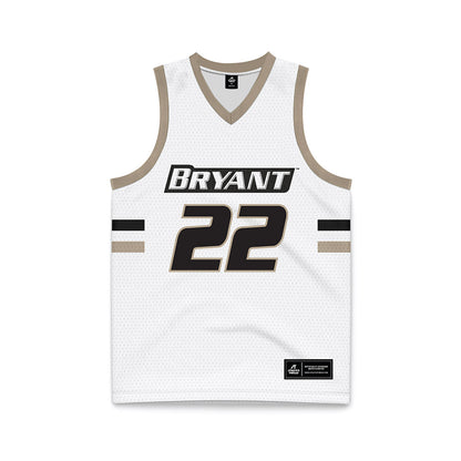 Bryant - NCAA Women's Basketball : Izzy Adams - White Basketball Jersey-0