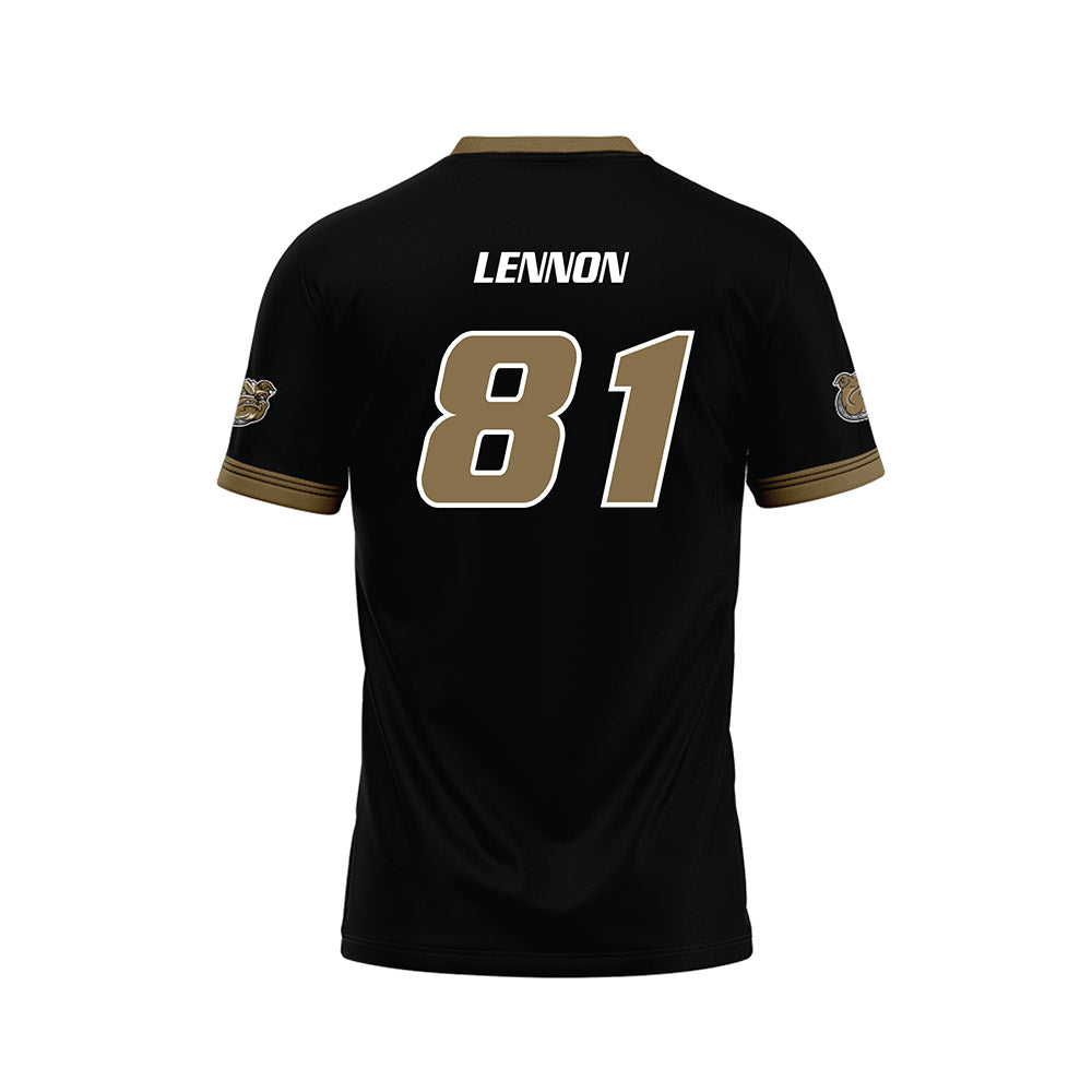 Bryant - NCAA Football : Connor Lennon - Black Football Jersey-1