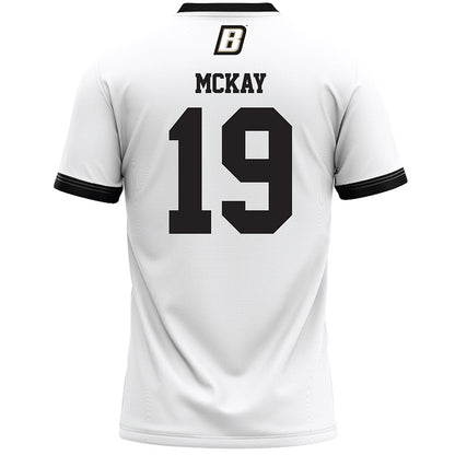 Bryant - NCAA Men's Lacrosse : Quinn McKay - White Lacrosse Jersey -1