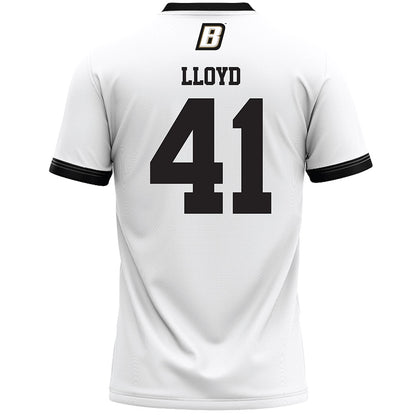 Bryant - NCAA Men's Lacrosse : Kijana Lloyd - White Lacrosse Jersey -1