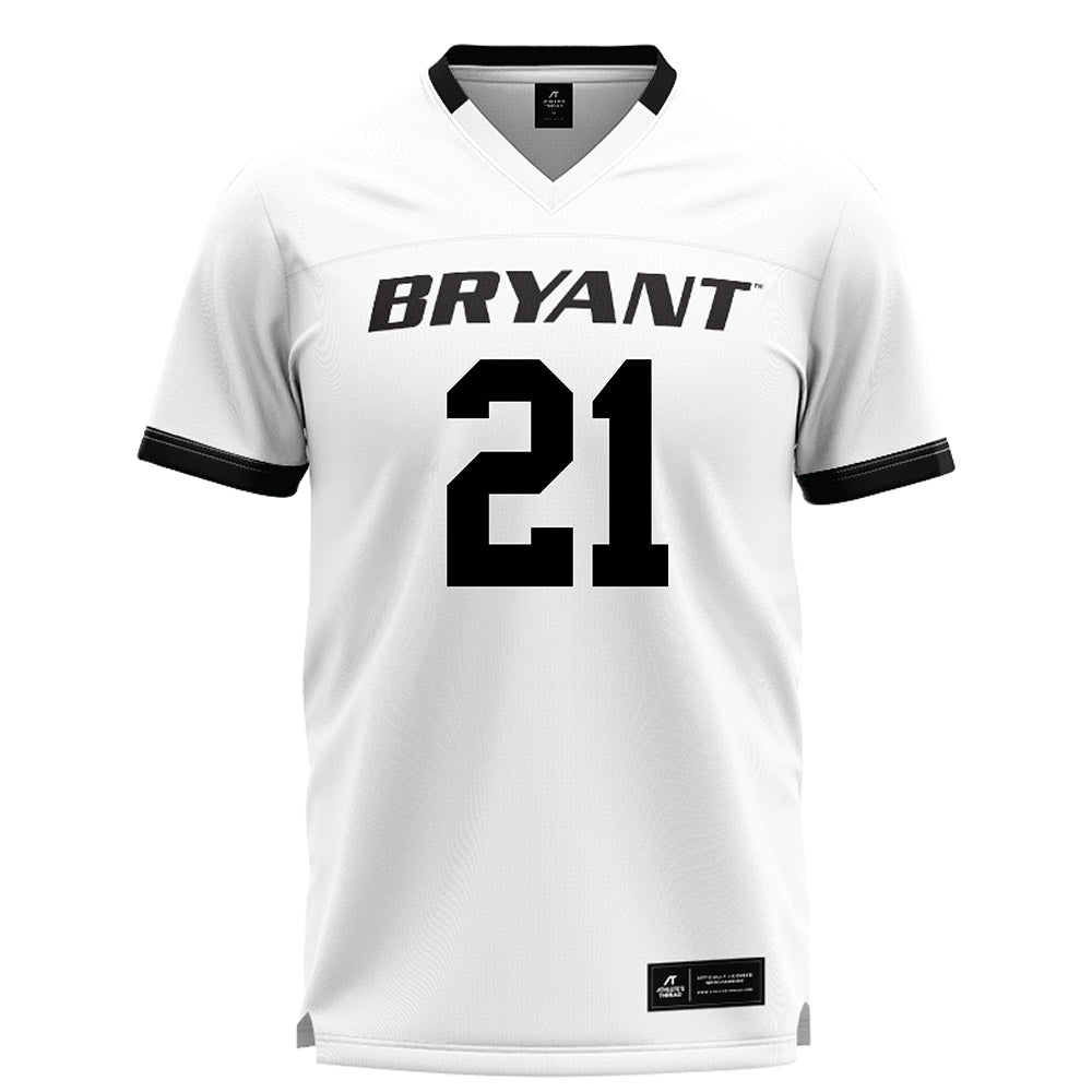 Bryant - NCAA Men's Lacrosse : Luca Elmaleh - White Lacrosse Jersey -0