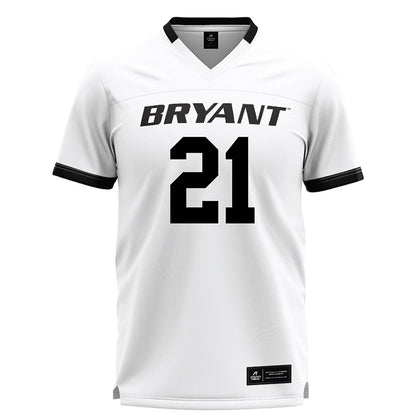 Bryant - NCAA Men's Lacrosse : Luca Elmaleh - White Lacrosse Jersey -0