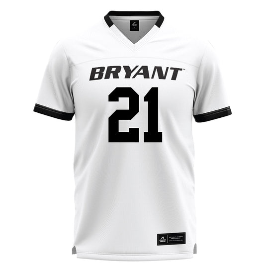 Bryant - NCAA Men's Lacrosse : Luca Elmaleh - White Lacrosse Jersey -0
