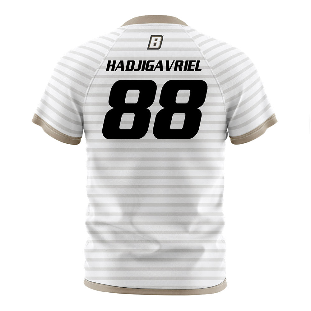 Bryant - NCAA Men's Soccer : Antreas Hadjigavriel - White Soccer Jersey