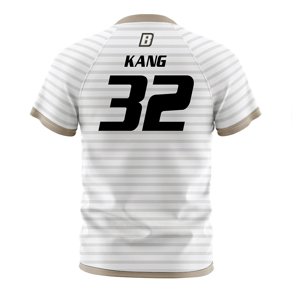 Bryant - NCAA Men's Soccer : Henry Kang - White Soccer Jersey-1