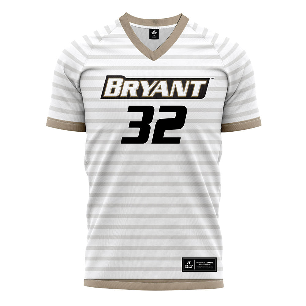 Bryant - NCAA Men's Soccer : Henry Kang - White Soccer Jersey-0