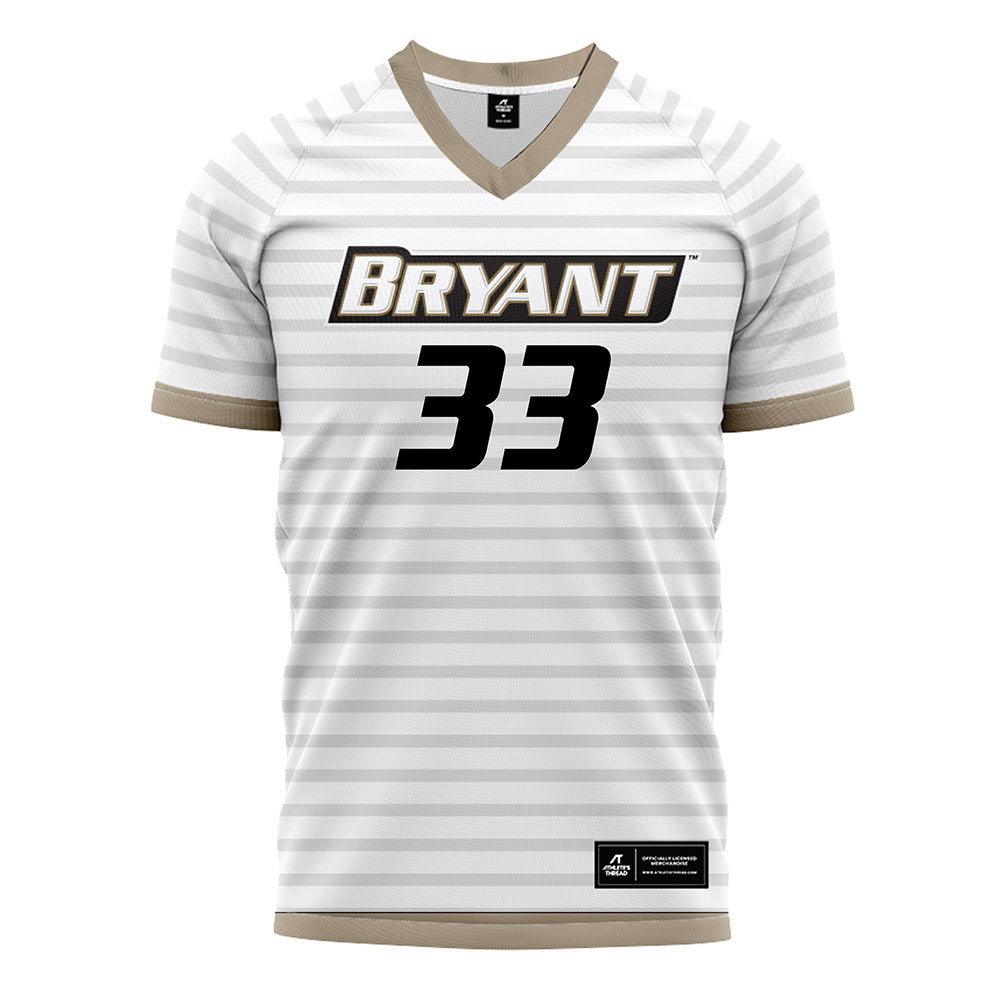 Bryant - NCAA Men's Soccer : Deji Akinboboye - White Soccer Jersey-0