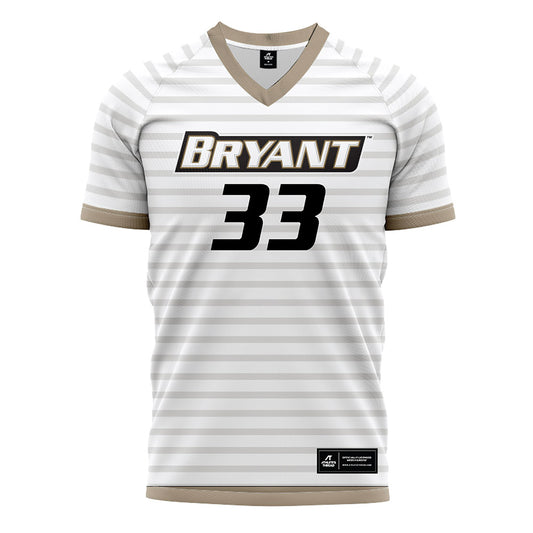 Bryant - NCAA Men's Soccer : Deji Akinboboye - White Soccer Jersey-0