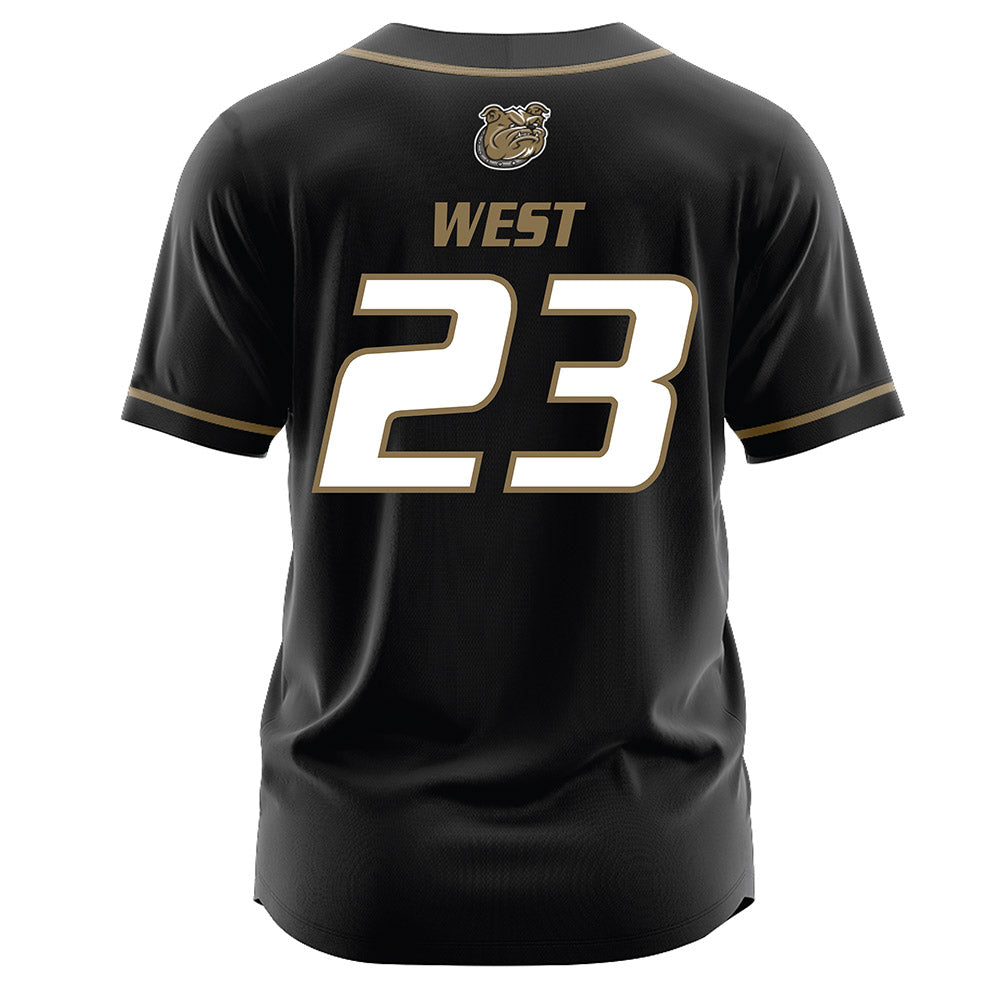 Bryant - NCAA Softball : Alissa West - Black Jersey-1