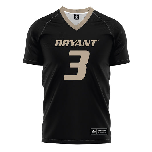 Bryant - NCAA Women's Soccer : Whitney Vaillant - Black Soccer Jersey-0