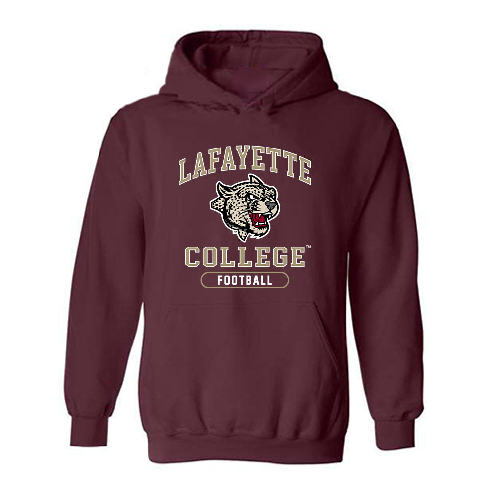 Lafayette College - NCAA Football : Parker Moss - Classic Shersey Hooded Sweatshirt-0