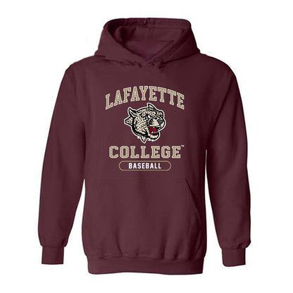 Lafayette College - NCAA Baseball : Ty Roman - Classic Shersey Hooded Sweatshirt-0