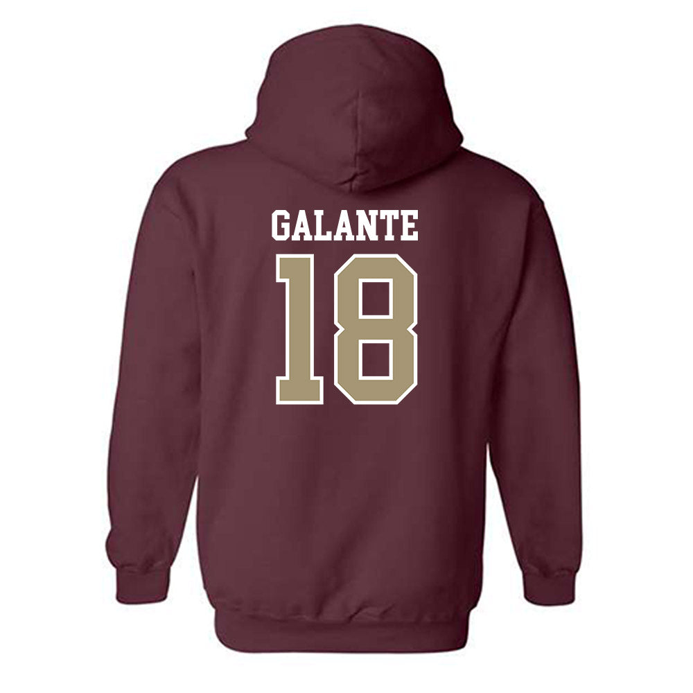 Lafayette College - NCAA Women's Soccer : Mary Claire Galante - Classic Shersey Hooded Sweatshirt-1