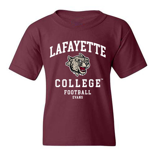 Lafayette College - NCAA Football : Kingston Evans - Classic Fashion Shersey Youth T-Shirt-0