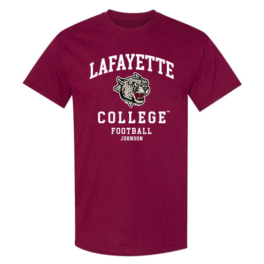 Lafayette College - NCAA Football : Xavier Johnson - Classic Fashion Shersey T-Shirt