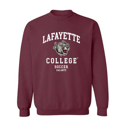 Lafayette College - NCAA Women's Soccer : Mary Claire Galante - Classic Fashion Shersey Crewneck Sweatshirt-0