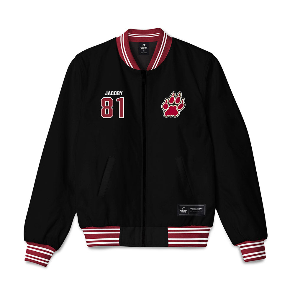 Lafayette College - NCAA Football : Carson Jacoby - Bomber Jacket-0