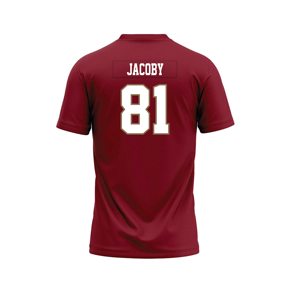 Lafayette College - NCAA Football : Carson Jacoby - Red Premium Football Jersey-1