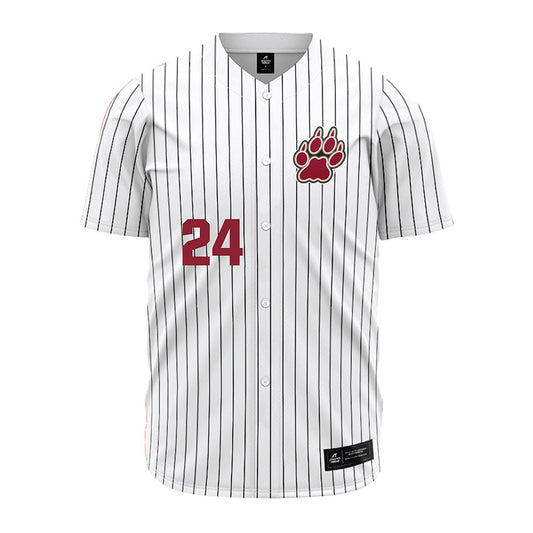 Lafayette College - NCAA Baseball : Jack Mislan - Red Striped Jersey-0
