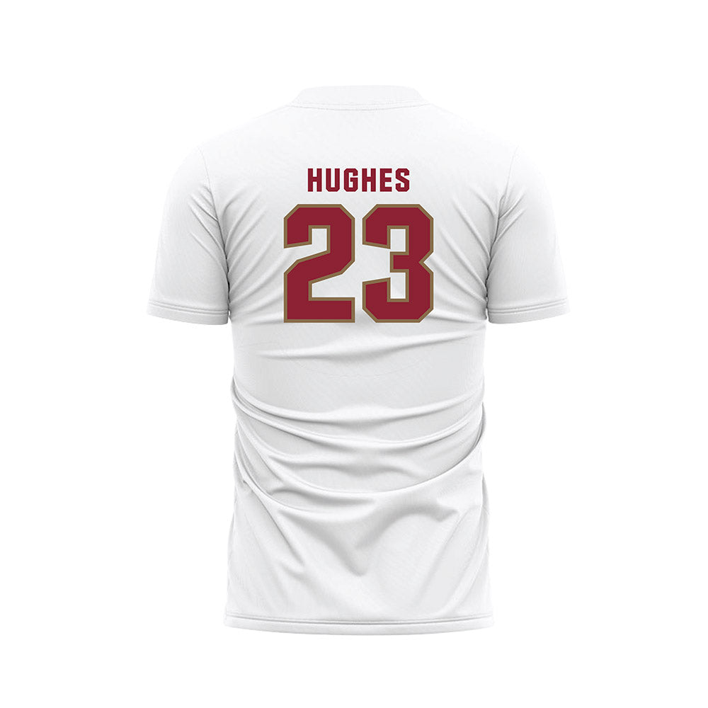 Lafayette College - NCAA Women's Soccer : Alle Hughes - White Soccer Jersey-1