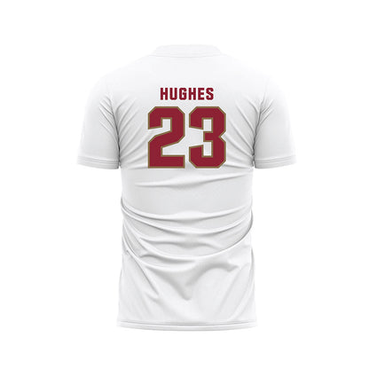 Lafayette College - NCAA Women's Soccer : Alle Hughes - White Soccer Jersey-1
