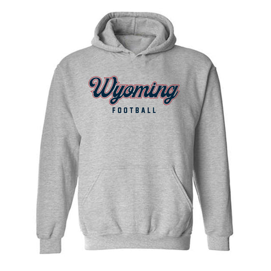 Wyoming - NCAA Football : Bj Inmon - Classic Fashion Shersey Hooded Sweatshirt-0