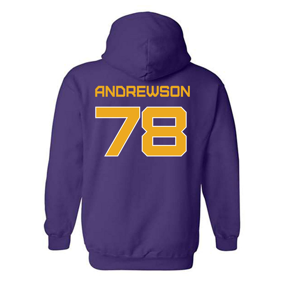 Albany - NCAA Football : Noah Andrewson - Classic Shersey Hooded Sweatshirt