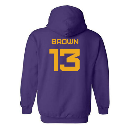 Albany - NCAA Men's Track & Field : Amar Brown - Classic Shersey Hooded Sweatshirt-1