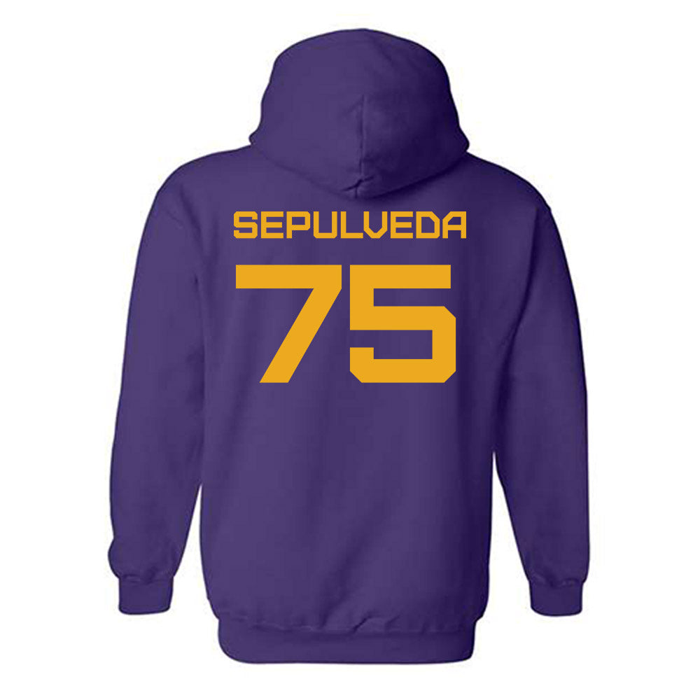 Albany - NCAA Football : Max Sepulveda - Classic Shersey Hooded Sweatshirt-1