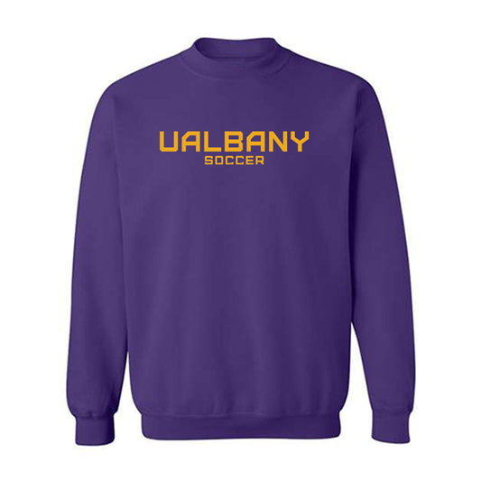 Albany - NCAA Men's Soccer : David Barkan - Classic Shersey Crewneck Sweatshirt-0