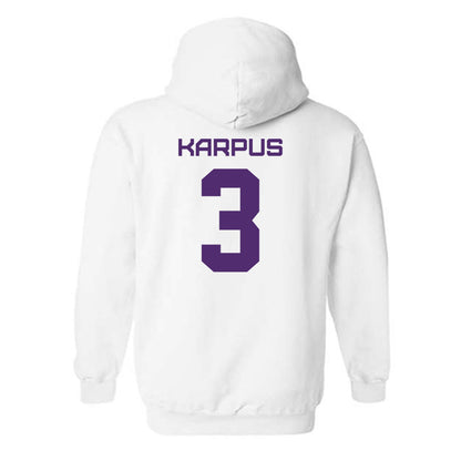 Albany - NCAA Women's Lacrosse : Karen Karpus - Classic Shersey Hooded Sweatshirt-1
