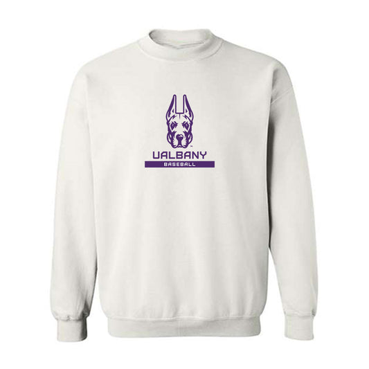 Albany - NCAA Baseball : Logan Morris - Classic Shersey Crewneck Sweatshirt-0