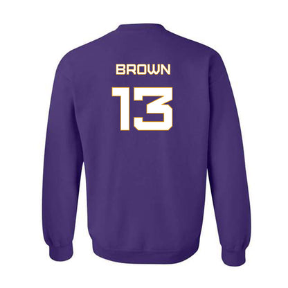 Albany - NCAA Men's Track & Field : Amar Brown - Classic Shersey Crewneck Sweatshirt-1