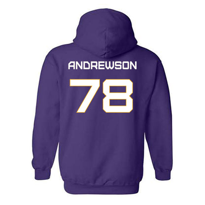 Albany - NCAA Football : Noah Andrewson - Classic Shersey Hooded Sweatshirt