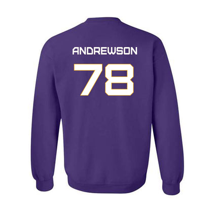 Albany - NCAA Football : Noah Andrewson - Classic Shersey Crewneck Sweatshirt