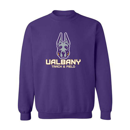 Albany - NCAA Men's Track & Field : Amar Brown - Classic Shersey Crewneck Sweatshirt-0