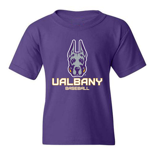 Albany - NCAA Baseball : Levi McAllister - Classic Shersey Youth T-Shirt