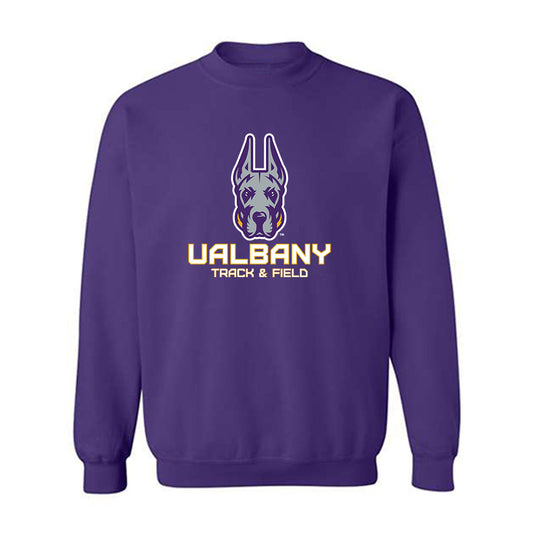Albany - NCAA Men's Track & Field : Jose Davis - Classic Shersey Crewneck Sweatshirt-0