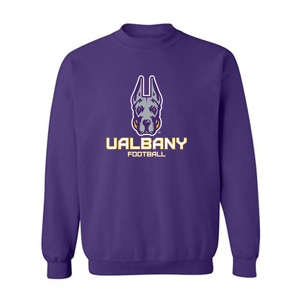 Albany - NCAA Football : Donald Jones - Classic Shersey Crewneck Sweatshirt-0