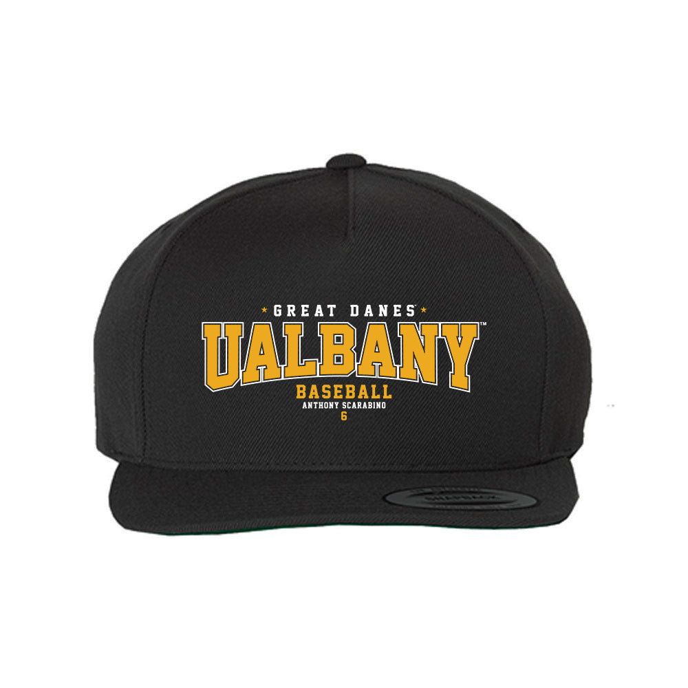 Albany - NCAA Baseball : Anthony Scarabino - Snapback Hat